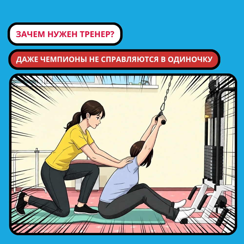 Зачем вам тренер? Потому что даже чемпионы не справляются в одиночку