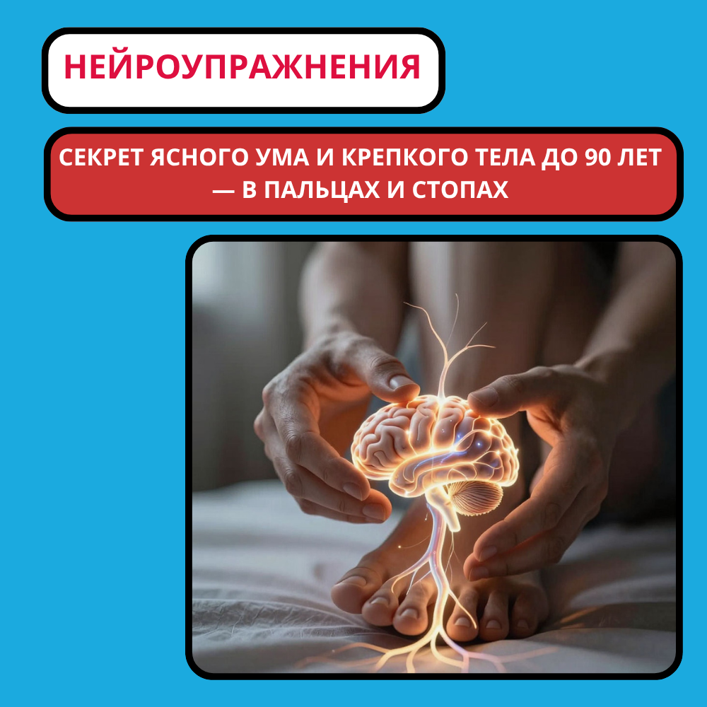 Нейроупражнения: как гимнастика для пальцев и стоп тренирует мозг сильнее головоломок и укрепляет тело как физическая культура