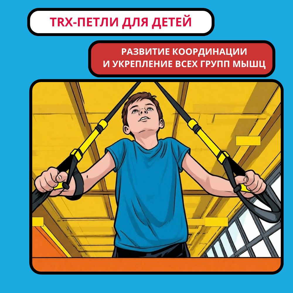 Детский TRX: откройте для ребёнка мир безопасного и увлекательного фитнеса — тренировки с инструктором в Мытищах и Москве!